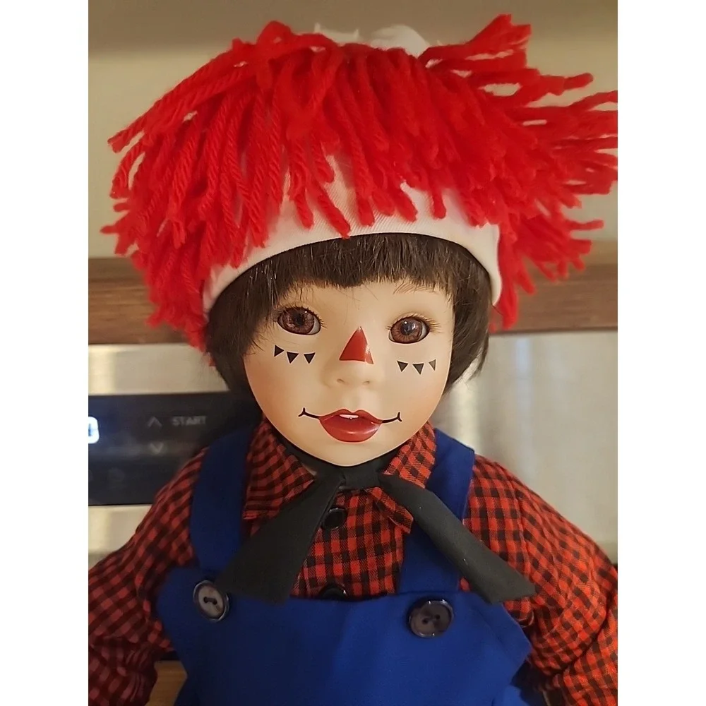 Danbury Mint Raggedy Andy Doll by Kelly Rubert 23 Inch Extra Raggedy Ann Clothes